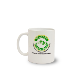 11oz Ceramic white JRGC Logo Cup, Mug with Large Handle for Coffee